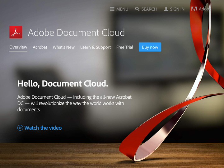 Adobe Document Cloud screenshot